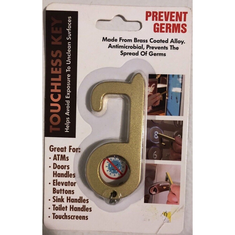 TOUCHLESS KEY - Prevent and Protect from Germs Antimicrobial PPE Safety